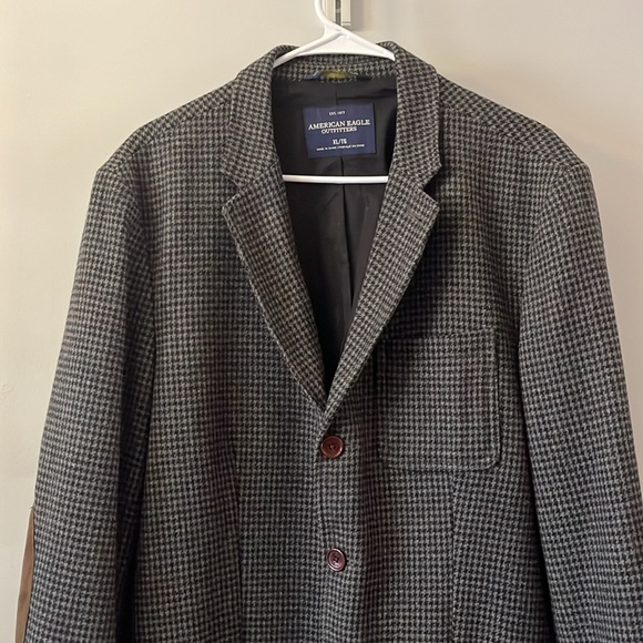 American Eagle The Legendary Blazer Gray Brown Wool Blazer Size XL - Picture 3 of 15